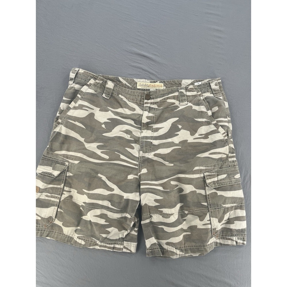 Cabela's Cargo Shorts Men 40 Camo Rip Stop Outdoors Hiking Workwear Pockets
